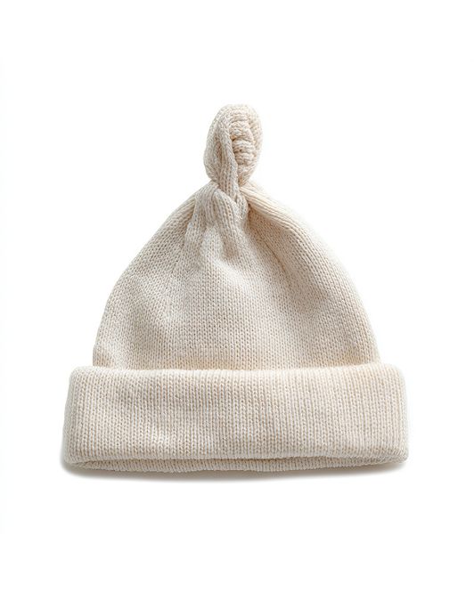 Main Image White baby sleeping hat