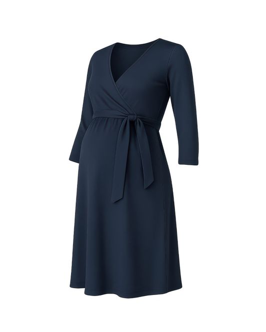 Main Image Dark blue maternity dress